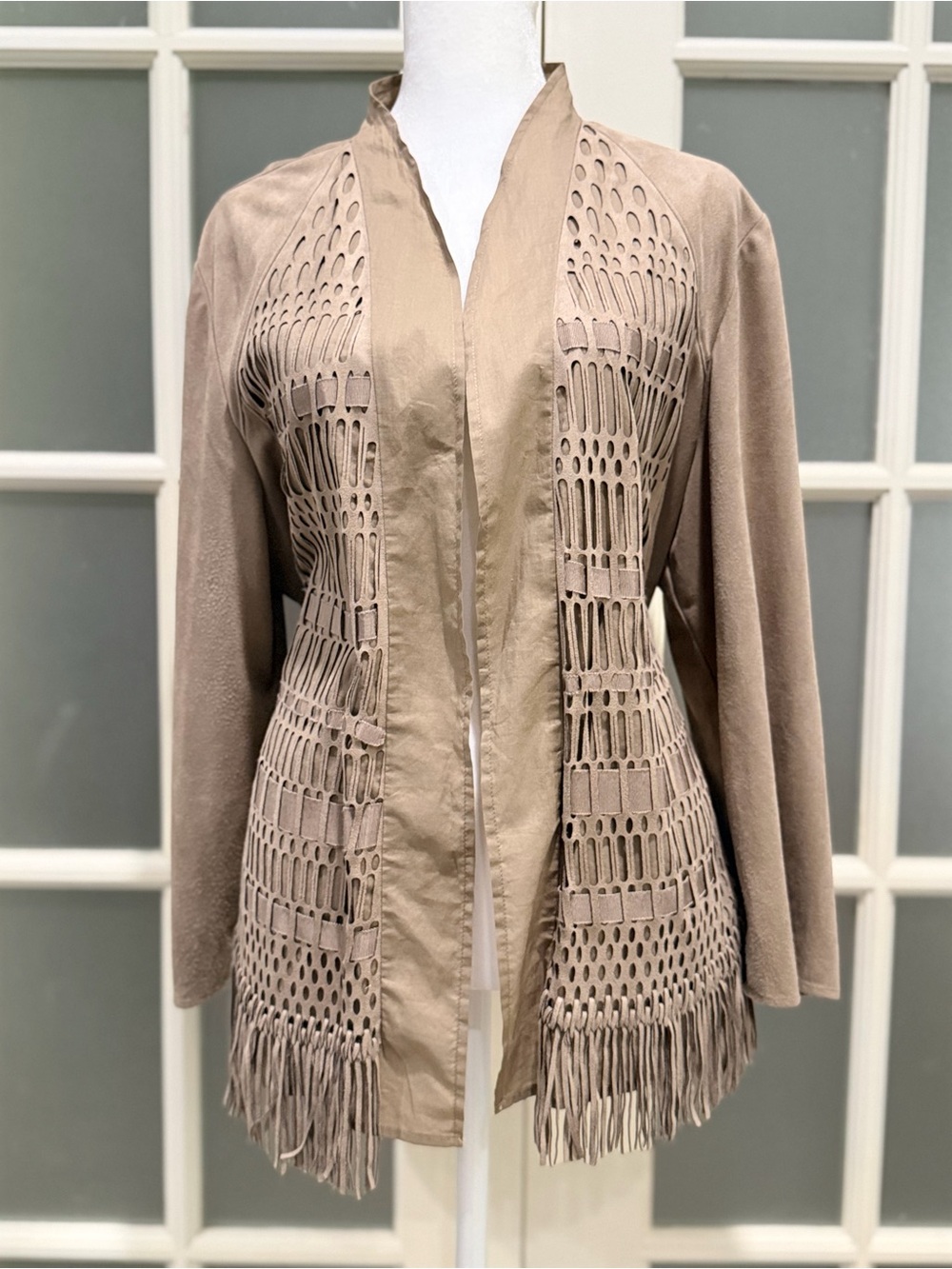 Chico’s Women's Western Fringe Jacket